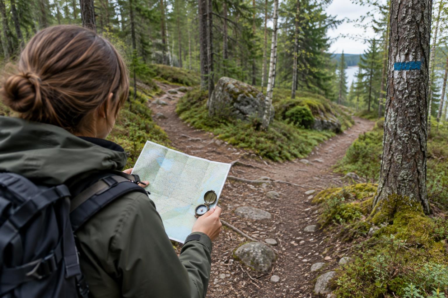 How to Read Swedish Trail Markers and Maps Without Phone Signal